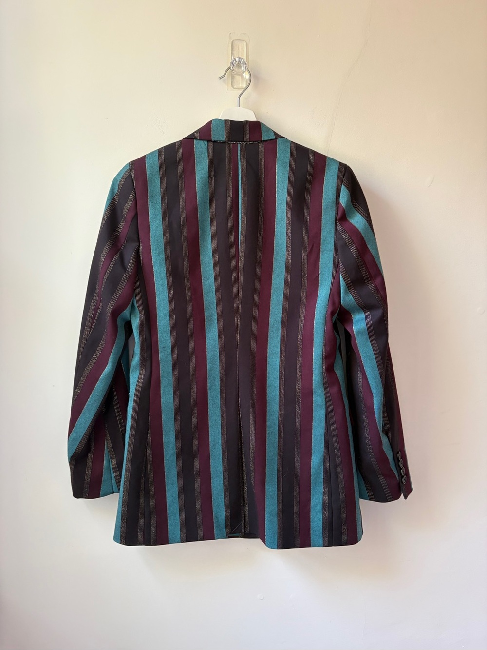 Scotch & Soda Metallic Striped Double-Breasted Blazer - Picture 3 of 16